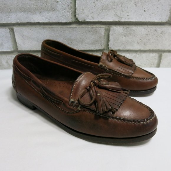 Cole Haan Oil Tanned Leather Tassel Moccasin Loafers Men's Footwear Shoes sz 10 - Picture 2 of 7